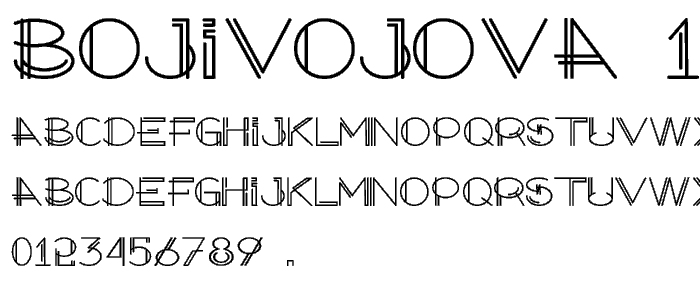 Bojivojova 12 font